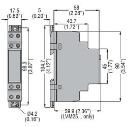 LOVATO Electric LVMKIT25 hladinové relé 1 MOD. 24-240V AC/DC+2 SN1