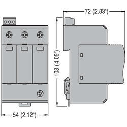 LOVATO Electric SA03PA320R svodič přepětí typ 1-2-3 3P