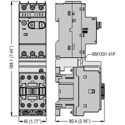 LOVATO Electric SM1X3141P Přímé propojení SM1P s BF09-25A