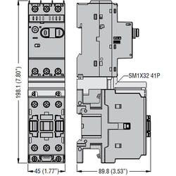 LOVATO Electric SM1X3241P Přímé propojení SM1P s BF26-38A