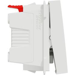 Schneider Electric NU310618CN Unica - Tlačítko s orientační kontrolkou řazení 1/0So "zvonek", 1M, Bílé