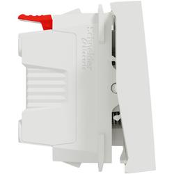 Schneider Electric NU320618CN Unica - Tlačítko s orientační kontrolkou řazení 1/0So "zvonek", 2M, Bílé